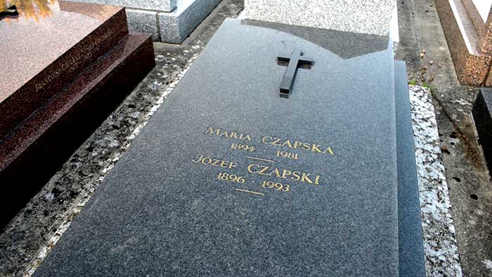 Grobowiec Józefa Czapskiego i jego siostry Marii, fot. Tadeusz Bystrzak